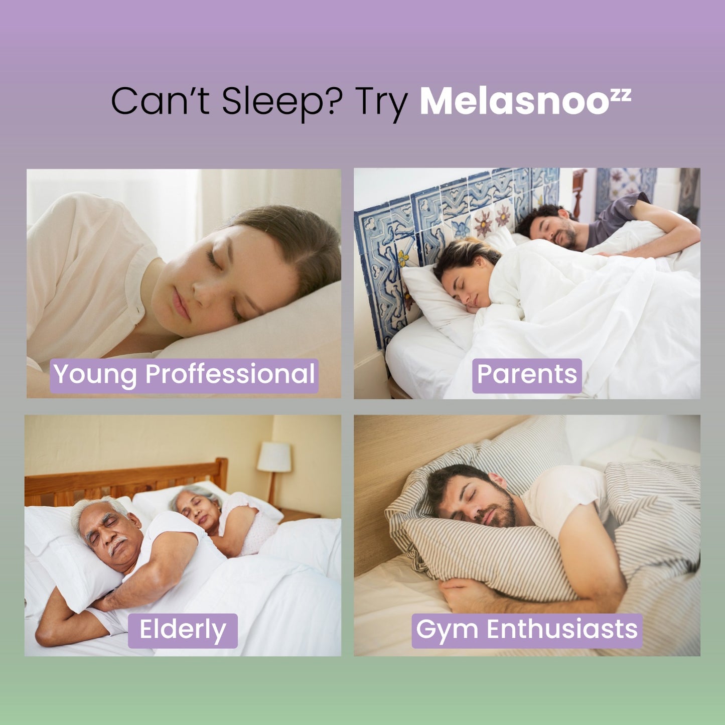 MelasnooZZ 10 mg Chewable Melatonin Tablets - for Restful Deep Sleeps