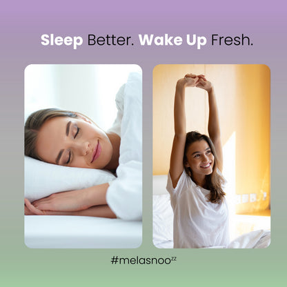 MelasnooZZ 10 mg Chewable Melatonin Tablets - for Restful Deep Sleeps