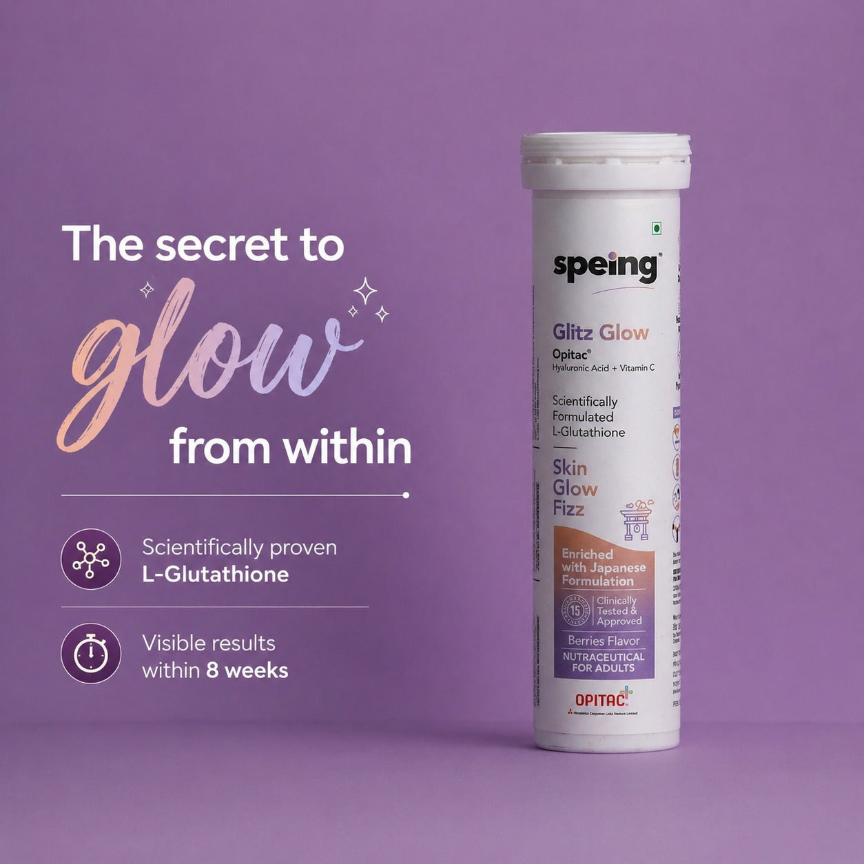 Speing Glitz Glow for Bright skin with Opitac Glutathione (Clinically proven)